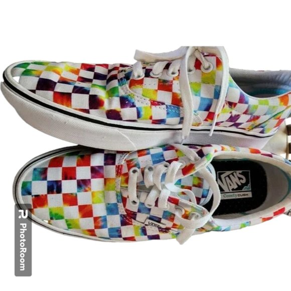 Vans ComfyCush Era Tie-Dye Checkerboard Unisex M 9 W 10.5 Sneaker NWOB main image 5